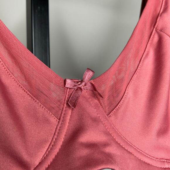Rachel Roy underwire bra-40D- dusty pink, mesh lined with soft fabric no padding - Picture 3 of 5